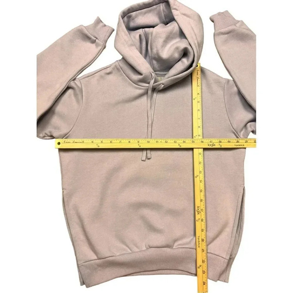 Everlane Side Slit The Oversized Fleece Hoodie Sz XXS - Picture 8 of 13